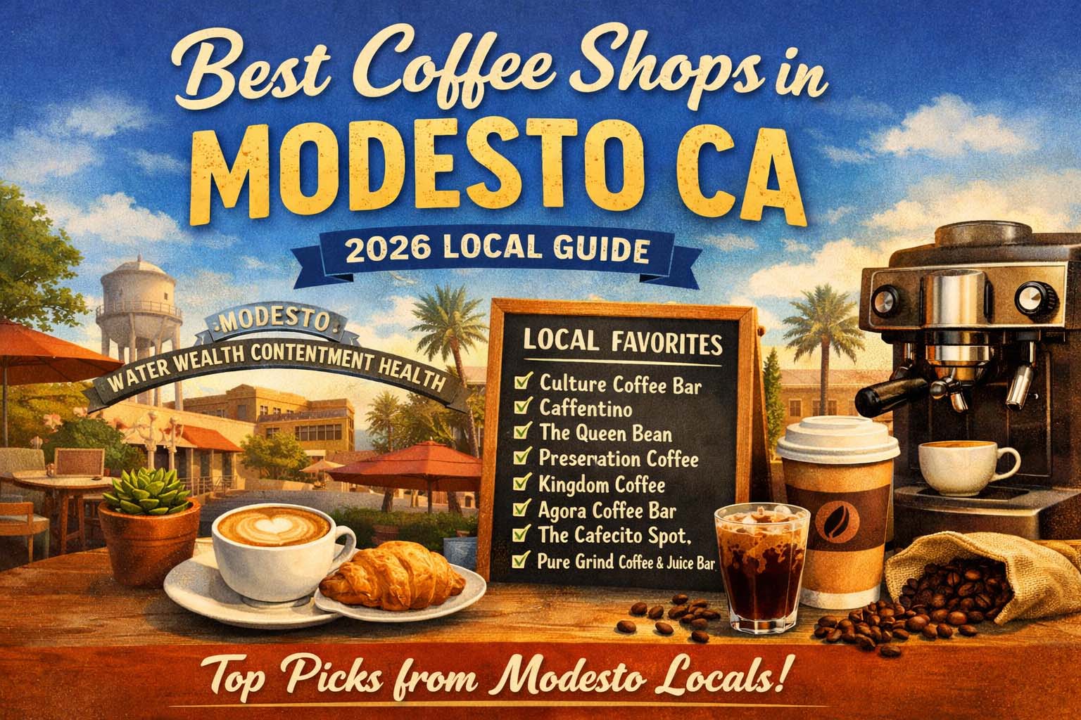 Best independent coffee shops in Modesto California 2026