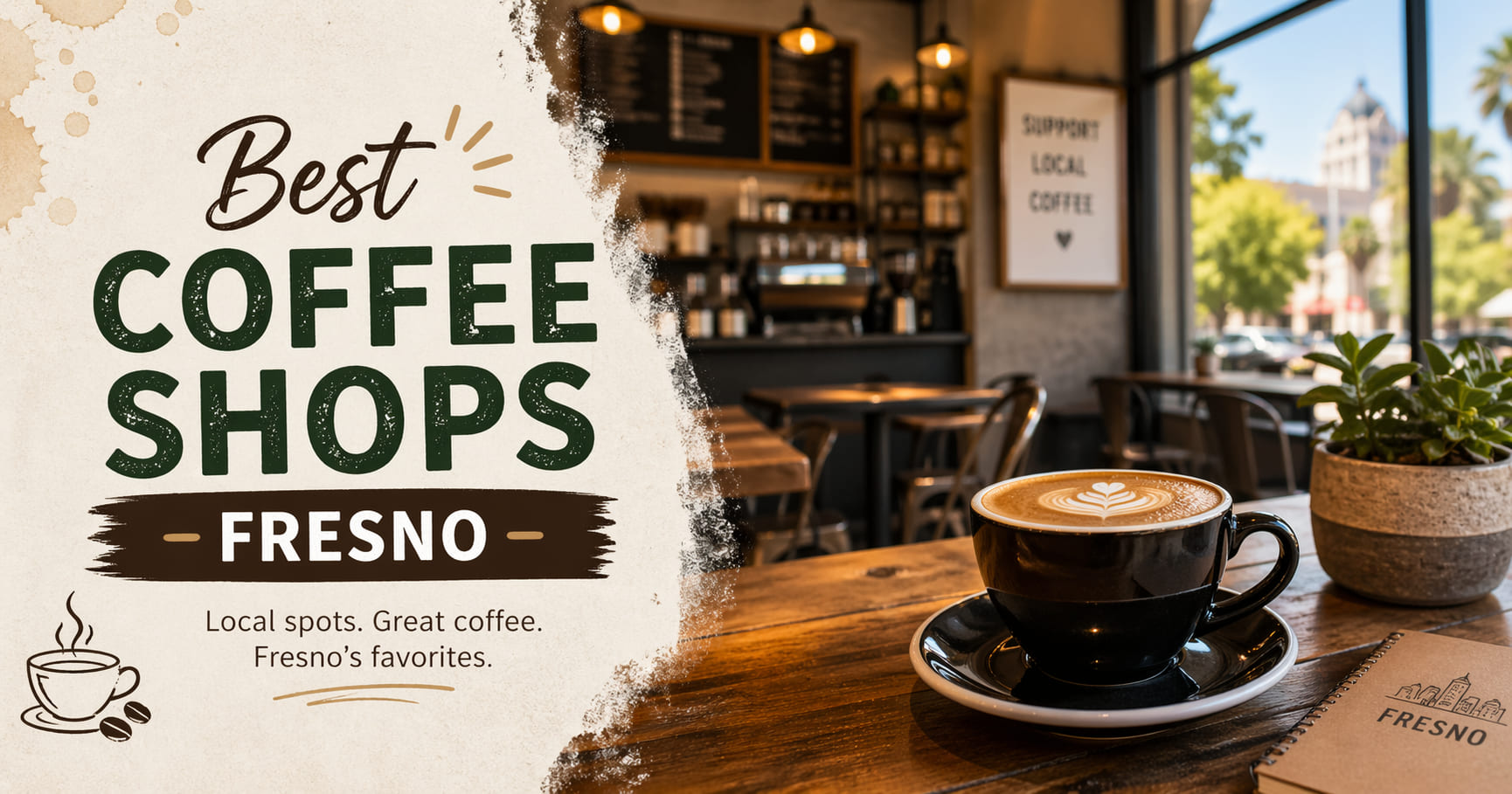 Las mejores cafeterias independientes en Fresno California 2026